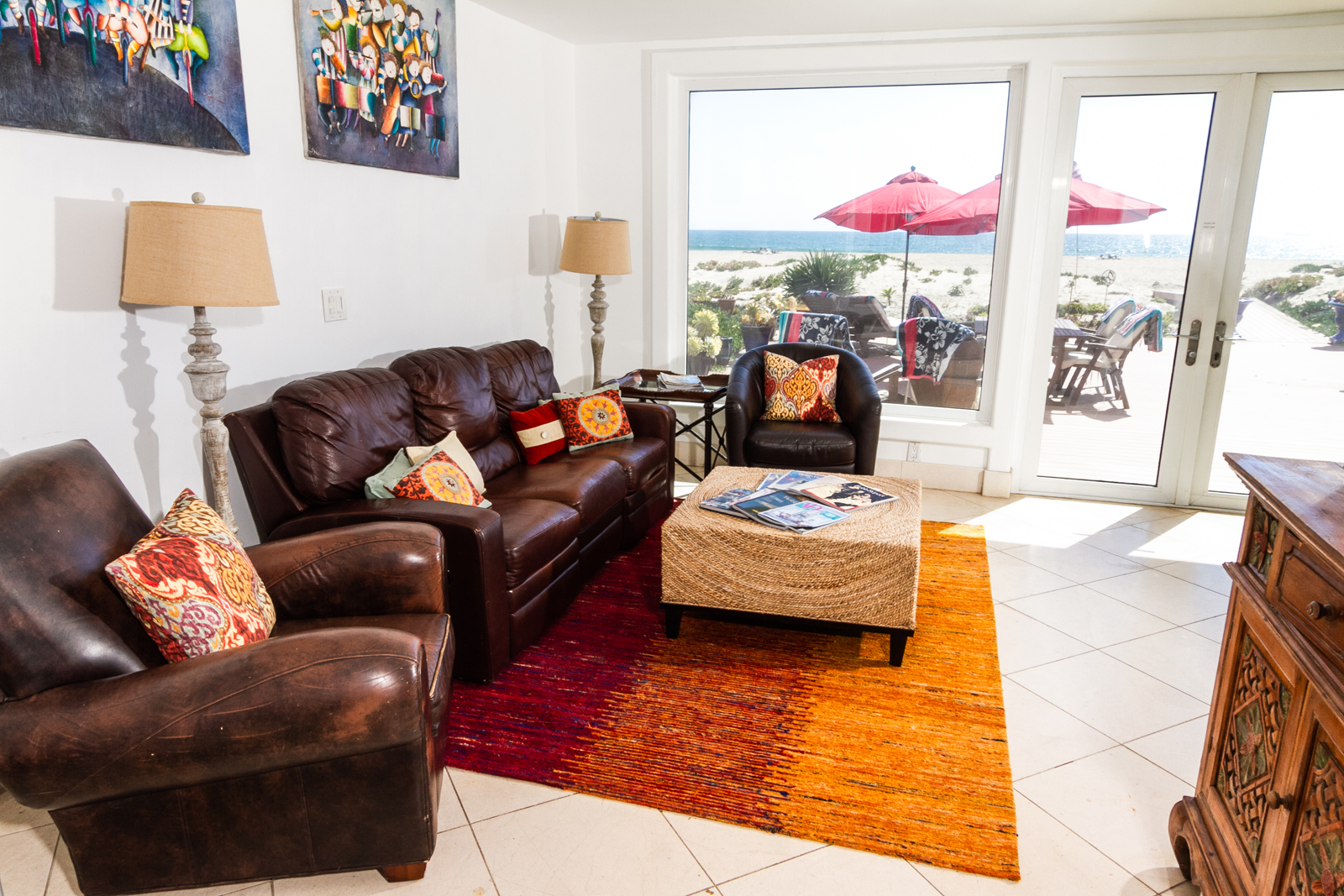 California Beach House living